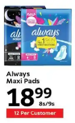 Oxford Freshmarket Always Maxi Pads offer