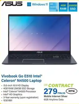 Incredible Connection Asus Vivobook Go E510 Intel Celeron N4500 Laptop offer