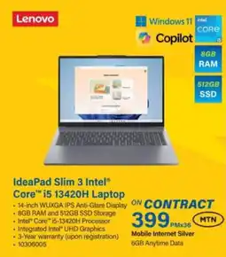Incredible Connection Lenovo IdeaPad Slim 3 Intel Core i5 13420H Laptop offer