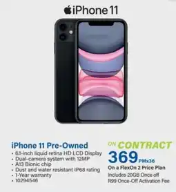 Incredible Connection iPhone 11 Pre-Owned offer