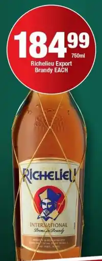 OK Liquor Richelieu Export Brandy offer