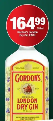 OK Liquor Gordon's London Dry Gin offer