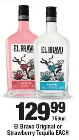 OK Liquor El Bravo Original or Strawberry Tequila offer