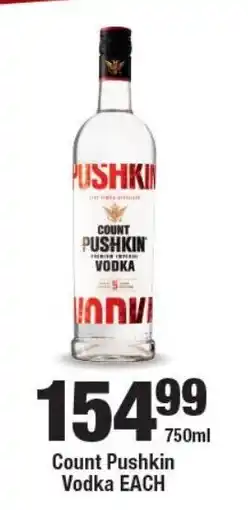 OK Liquor Count Pushkin Vodka offer