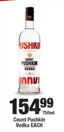 OK Liquor Count Pushkin Vodka offer