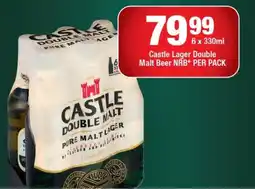 OK Liquor Castle Lager Double Malt Beer offer