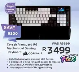 Computer Mania Corsair Vanguard 96 Mechanical Gaming Keyboard offer