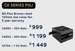 Computer Mania Corsair CX550 Series Power Supply offer