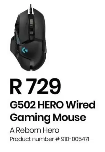 Computer Mania Logitech G502 Hero Wired Gaming Mouse offer