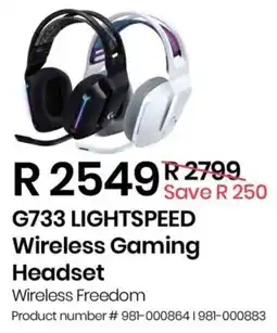 Computer Mania Logitech G733 Lightspeed Wireless Gaming Headset offer