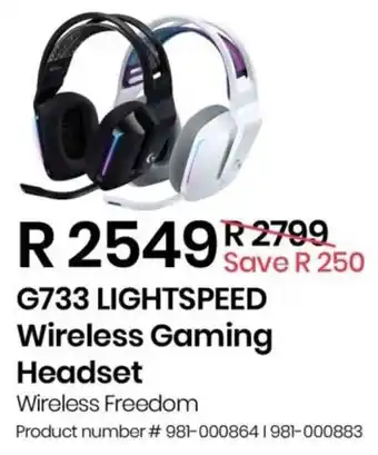 Computer Mania Logitech G733 Lightspeed Wireless Gaming Headset offer