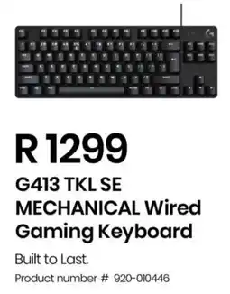 Computer Mania Logitech G413 TKL SE Mechanical Wired Gaming Keyboard offer
