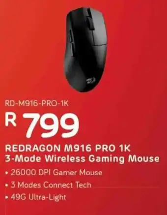 Computer Mania Redragon M916 Pro 1K 3-Mode Wireless Gaming Mouse offer