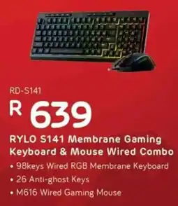 Computer Mania Redragon Rylo S141 Membrane Gaming Keyboard & Mouse Wired Combo offer