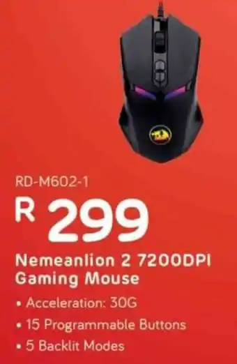 Computer Mania Redragon Nemeanlion 2 7200DPI Gaming Mouse offer