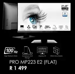 Computer Mania Msi Pro MP223 E2 Monitor offer