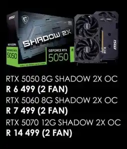 Computer Mania Msi RTX 5050 8G Shadow 2X OC Fan offer