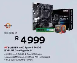 Computer Mania PCBuilder AMD Ryzen 5 3400G Level Up Core Upgrade Kit offer