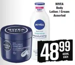 Boxer Nivea Body Lotion/ Cream Assorted offer