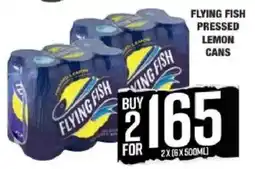Boxer Flying fish pressed lemon cans offer