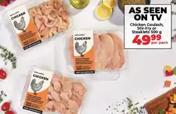 Food Lover's Market Chicken Goulash, Stir-Fry or Steaklets offer
