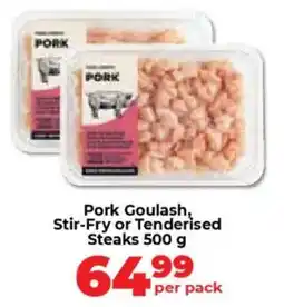 Food Lover's Market Pork Goulash, Stir-Fry or Tenderised Steaks offer