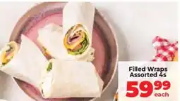 Food Lover's Market Filled Wraps Assorted offer