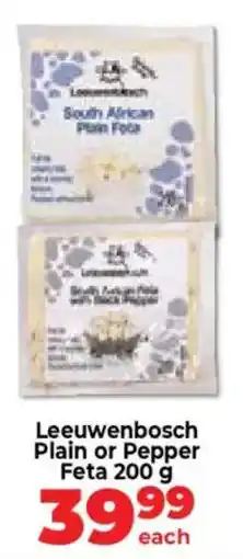 Food Lover's Market Leeuwenbosch Plain or Pepper Feta offer