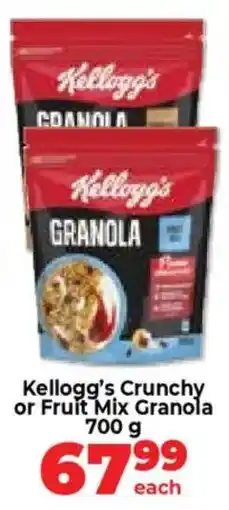 Food Lover's Market Kellogg's Crunchy or Fruit Mix Granola offer