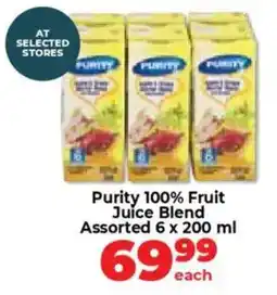 Food Lover's Market Purity 100% Fruit Juice Blend Assorted offer
