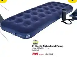 Makro Camp Master Single Airbed and Pump offer