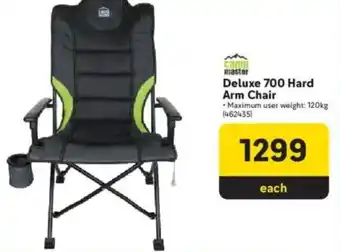 Makro Camp Master Deluxe 700 Hard Arm Chair offer