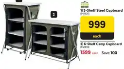 Makro Camp Master 3-Shelf Steel Cupboard offer