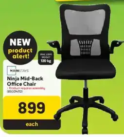 Makro Mainstays Ninja Mid-Back Office Chair offer