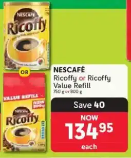 Makro Nescafé Ricoffy or Ricoffy Value Refill offer
