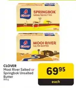 Makro Clover Mooi River Salted or Springbok Unsalted Butter offer