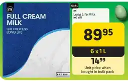 Makro m Long Life Milk offer