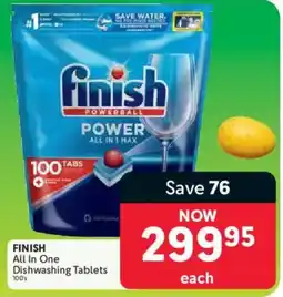Makro Finish All In One Dishwashing Tablets offer