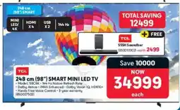 Makro TCL 248 cm 98" Smart Mini LED TV offer
