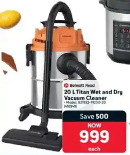 Makro Bennett Read Titan Wet and Dry Vacuum Cleaner offer