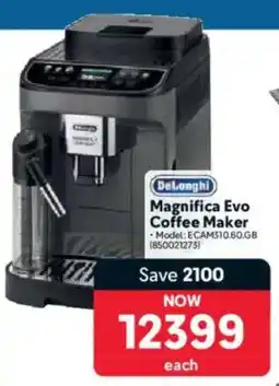 Makro Delonghi Magnifica Evo Coffee Maker offer