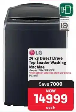 Makro LG Direct Drive Top Loader Washing Machine offer