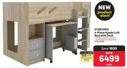 Makro Everfurn Keedo Loft Bed with Desk offer