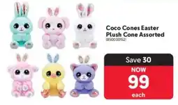 Makro Coco Cones Easter Plush Cone Assorted offer