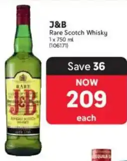 Makro J&B Rare Scotch Whisky offer