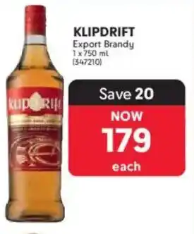 Makro Klipdrift Export Brandy offer