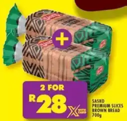 Shoprite Sasko premium slices with brown bread offer