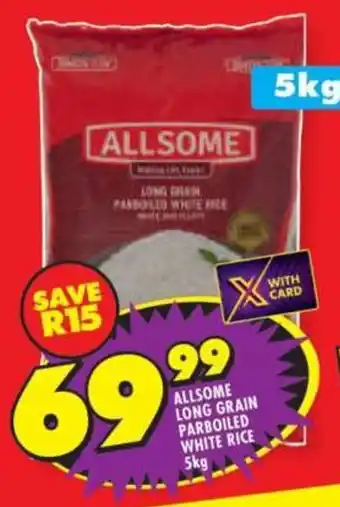 Shoprite Allsome long grain parboiled white rice offer