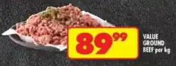 Shoprite Value ground beef offer