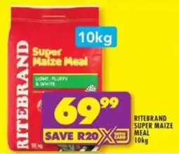 Shoprite Ritebrand super maize meal offer